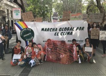 Marcha en Rosario por la crisis climática mundial