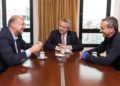 Pablo Javkin se reunió con Omar Perotti y Alberto Fernandez